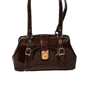 DESIGNS BY PAOLO VINTAGE BROWN LEATHER "DR.BAG"